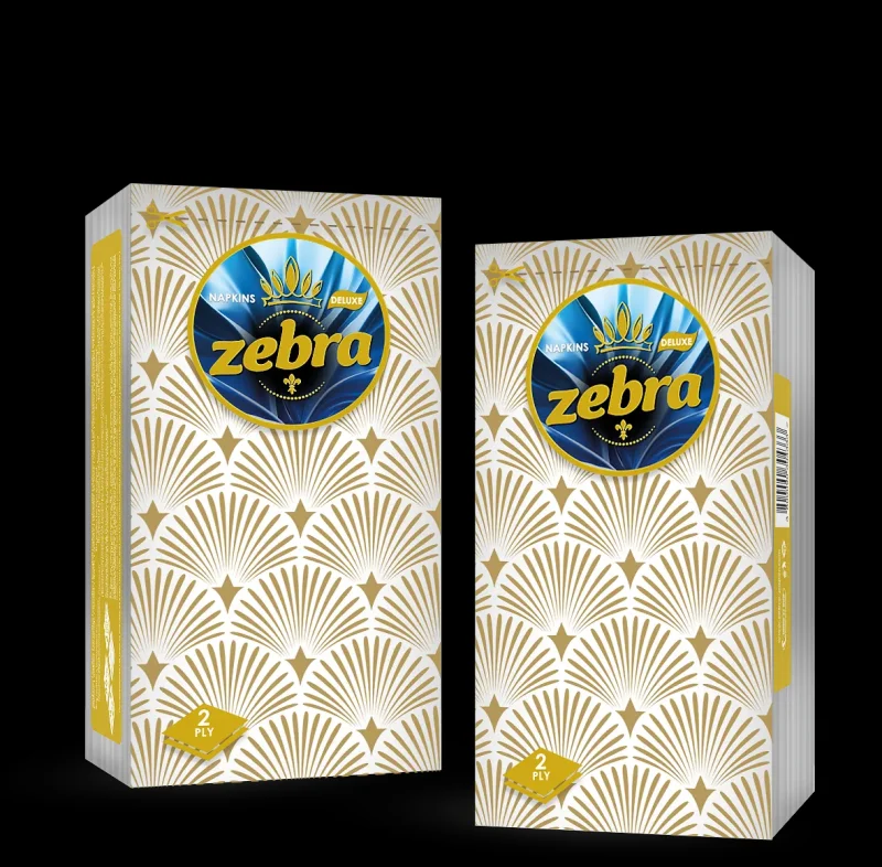 Салфетки ZEBRA Deluxe 38х38 см 2 пл. 40 бр. - ZEBRA