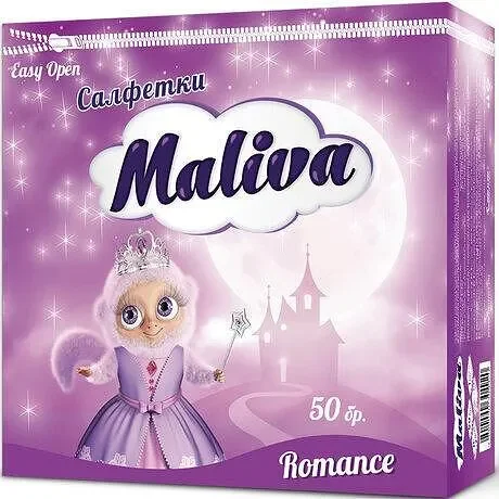 Салфетки MALIVA Romance 33x33 см 1 пл. 50 бр. - MALIVA