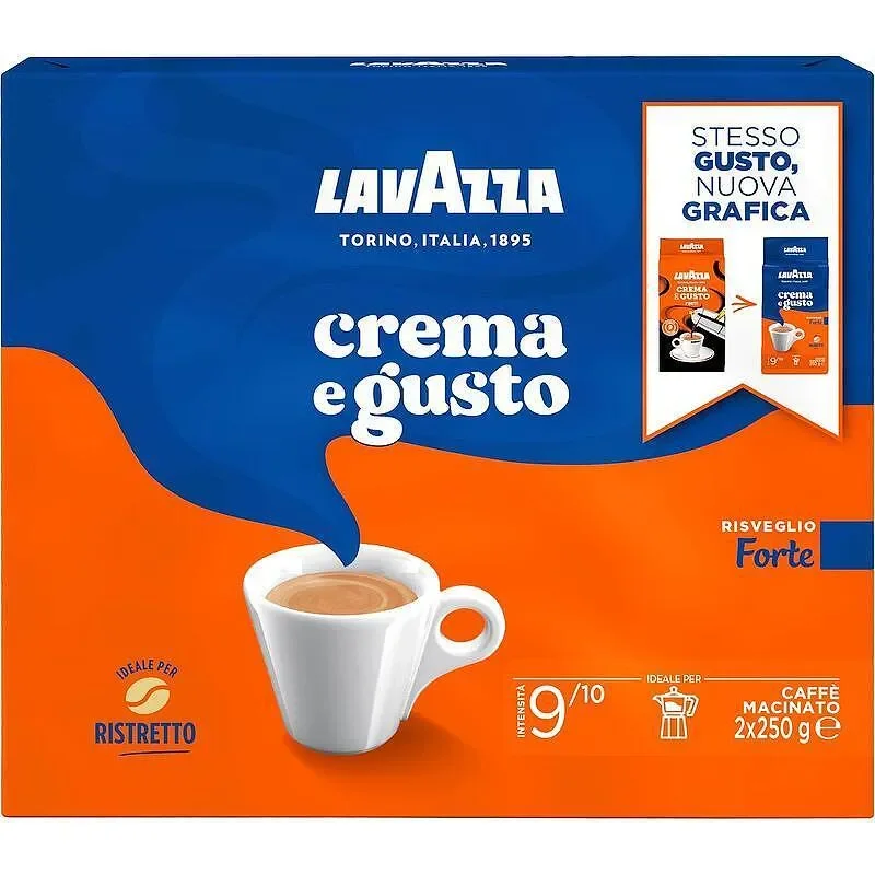Мляно кафе LAVAZZA Crema e Gusto Forte 2X250 г - LAVAZZA