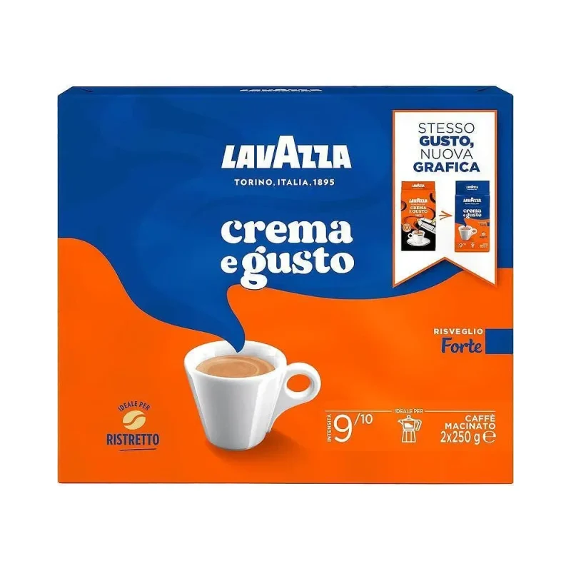 Мляно кафе LAVAZZA Crema e Gusto Forte 2X250 г - Lavazza