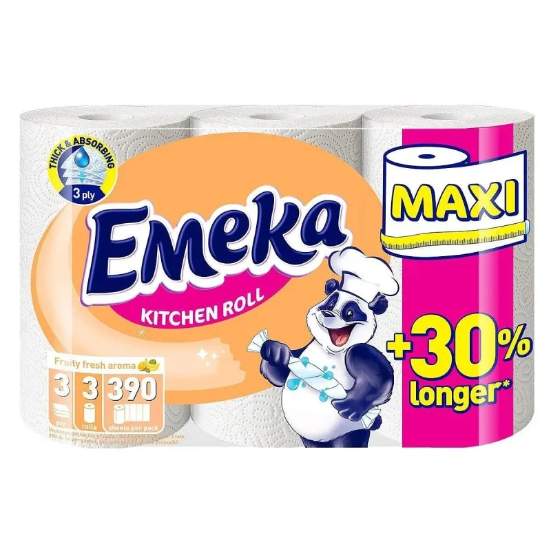 Кухненска ролка ЕМЕКА Maxi Fruity Fresh 3 бр. - Емека