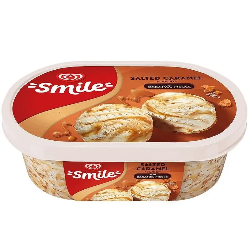 Сладолед ALGIDA SMILE със солен карамел 499 г - ALGIDA