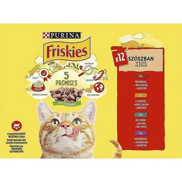 Пауч за котки FRISKIES говеждо 12х85 г - FRISKIES