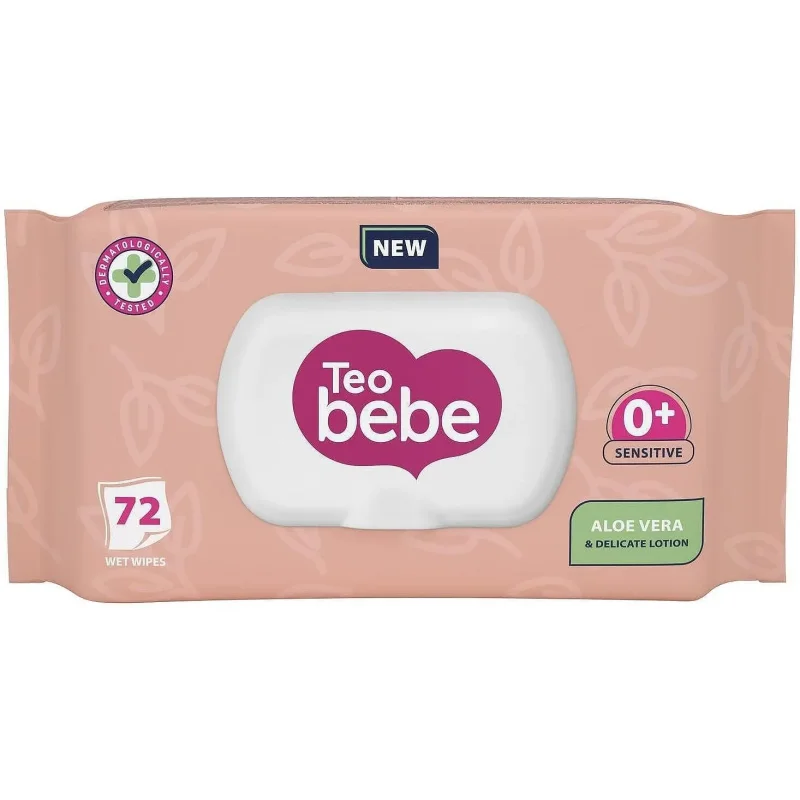 Мокри кърпчки TEO Bebe Aloe Vera 72 бр. - TEO BEBE