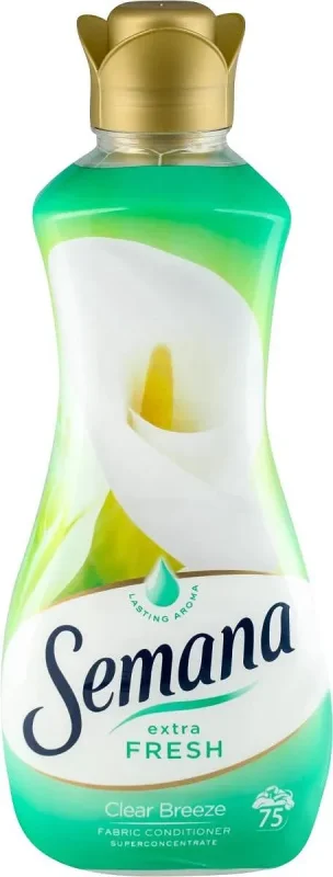 Омекотител SEMANA Extra Fresh Clear Breeze 1.5 л 75 дози - SEMANA