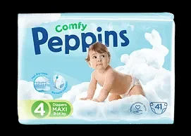 Бебеки пелени PEPPINS Everyday S4 9-14 кг 56 бр. - PEPPINS