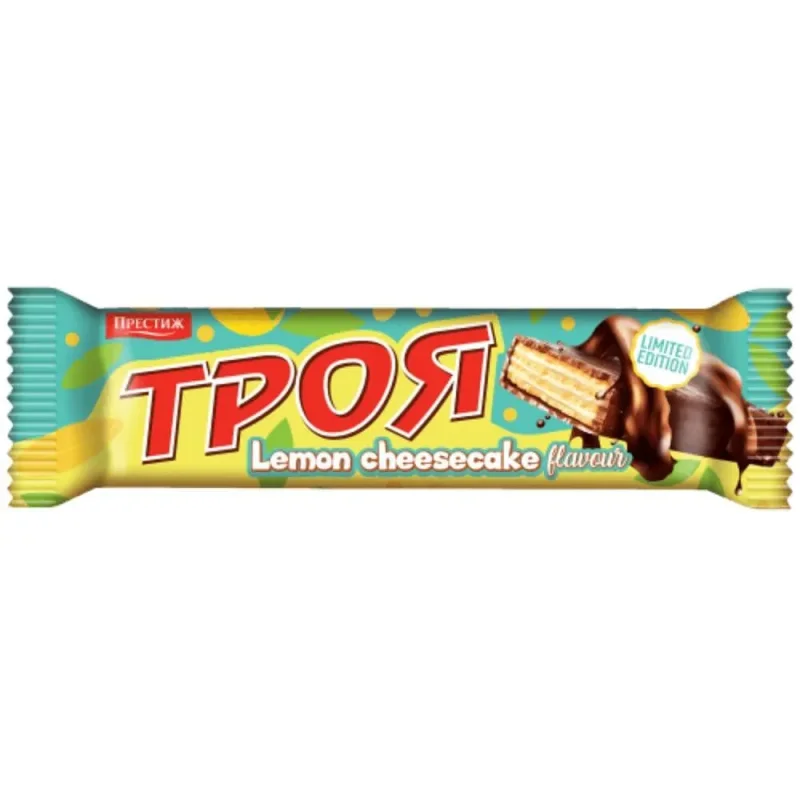 Вафла ТРОЯ чийзкейк лимон 28 гр. - ТРОЯ