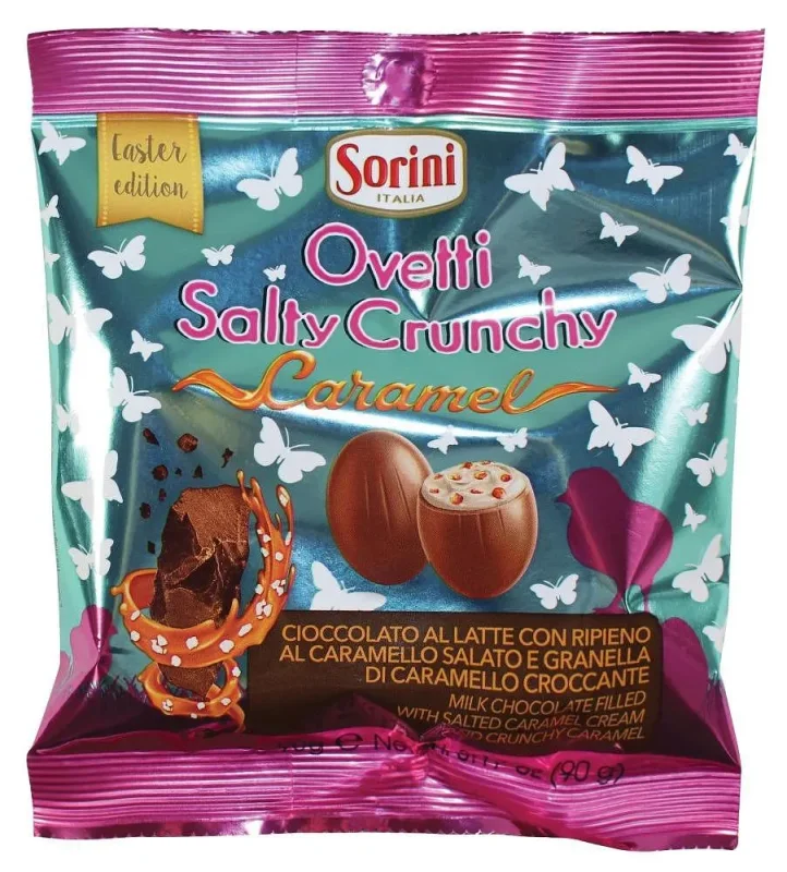 Шоколадови яйца SORINI солен карамел 90 гр. - SORINI