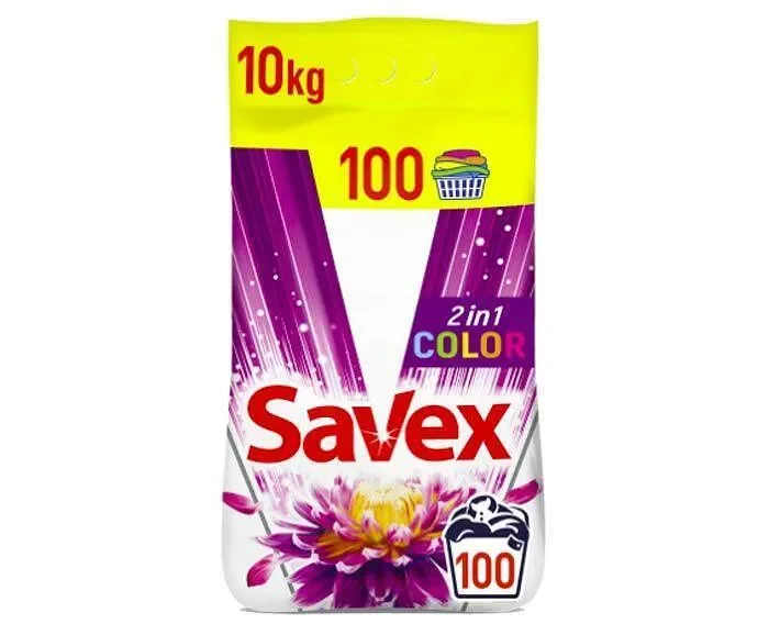 Прах за пране SAVEX 2в1 Color 10 кг 100 дози - SAVEX