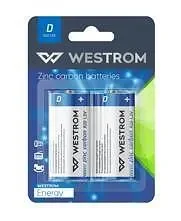 Батерии WESTROM D, R20, 1.5V, 2 бр. - WESTROM