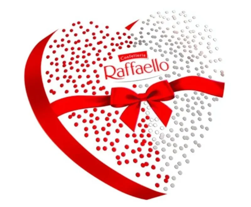 Бонбони RAFFAELLO сърце 140 гр - RAFFAELLO