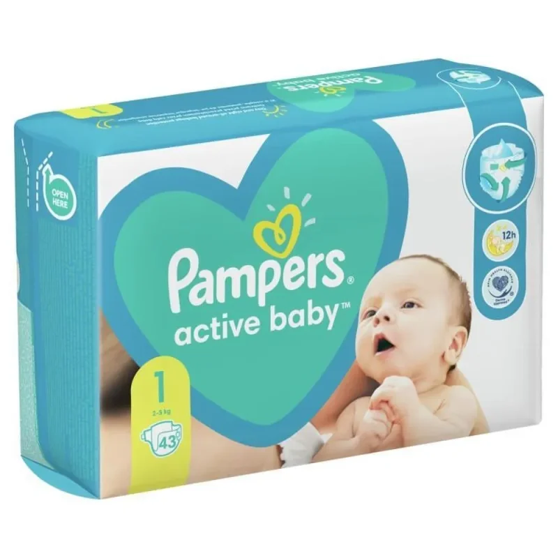 Бебешки пелени PAMPERS JPM 1 Newborn 43 бр. - PAMPERS