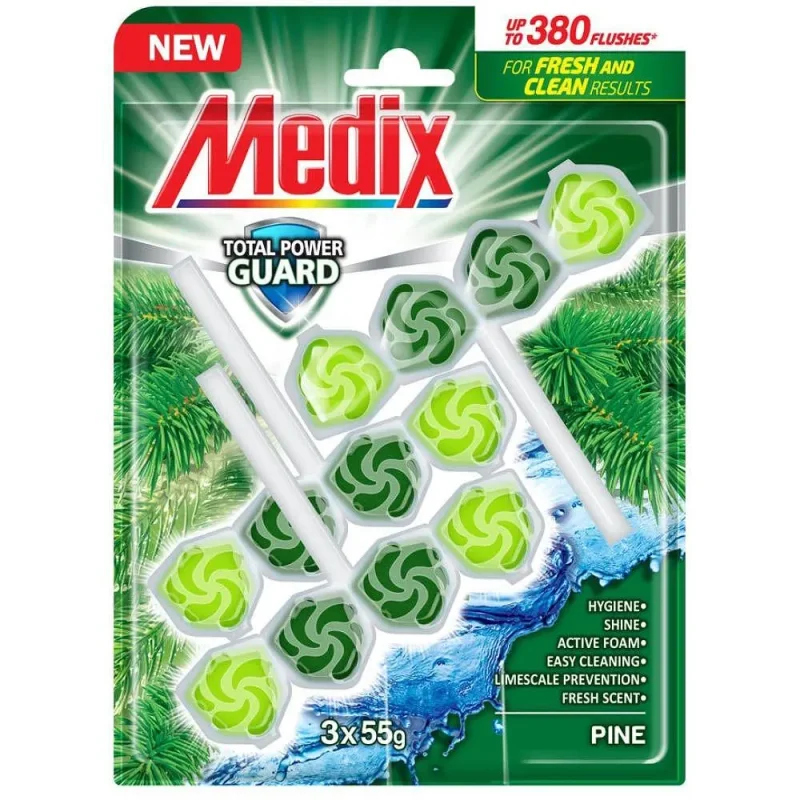 Ароматизатор за тоалетна MEDIX PG Pine 3x55 гр. - Medix