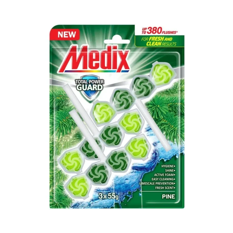 Ароматизатор за тоалетна MEDIX PG Pine 3x55 гр. - Medix