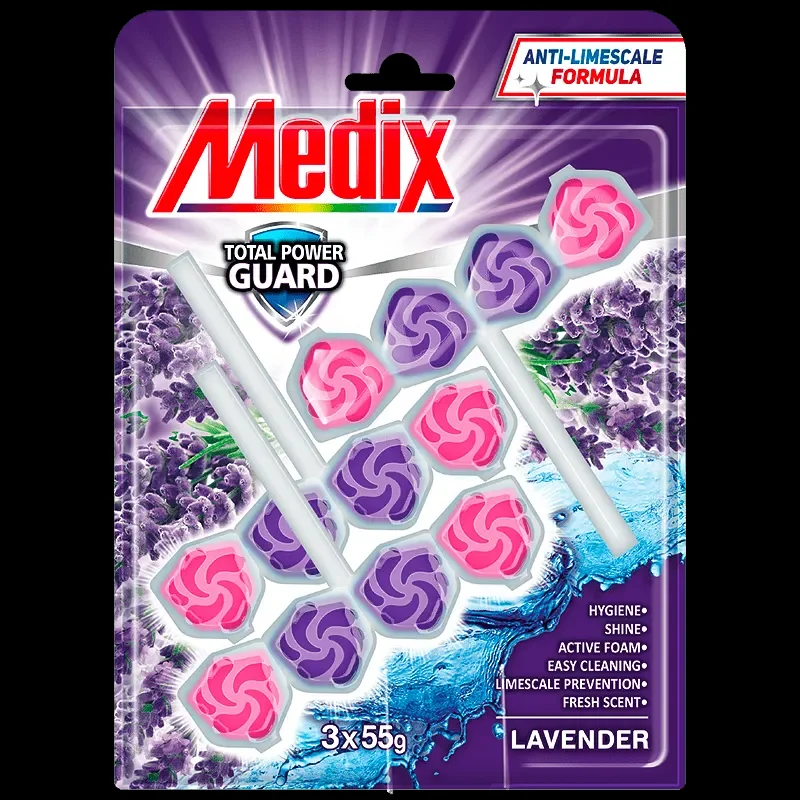 Ароматизтор за тоалетна MEDIX PG Lavender 3x55 гр. - Medix