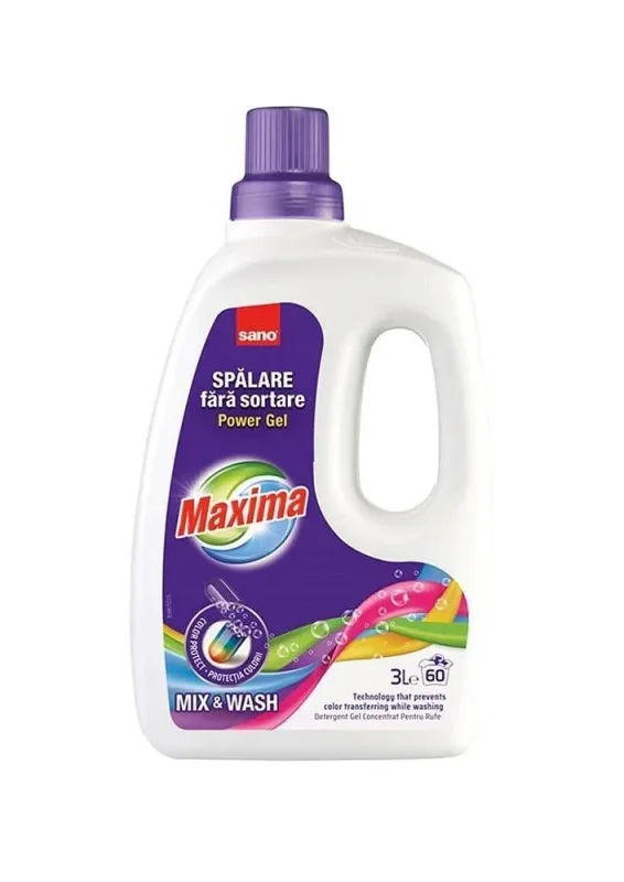 Гел за пране MAXIMA Mix&Wash 3 л., 60 пр. - Maxima
