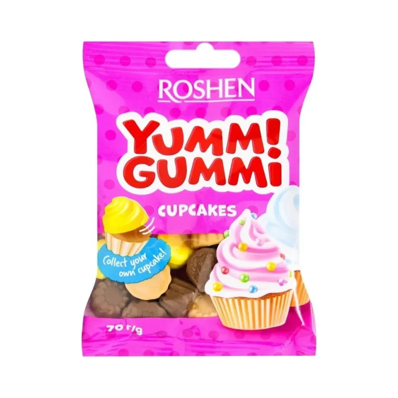 Бонбони YUMMI GUMM желирани Cup Cakes 70 гр - YUMMI GUMM
