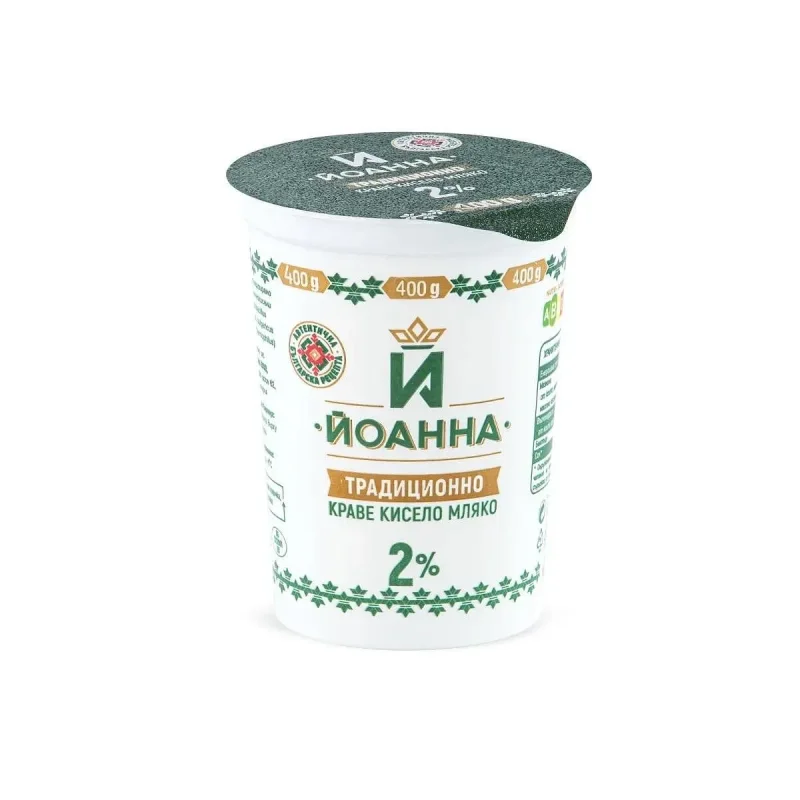 Кисело мляко ЙОАННА 2% 400 г - Йоанна