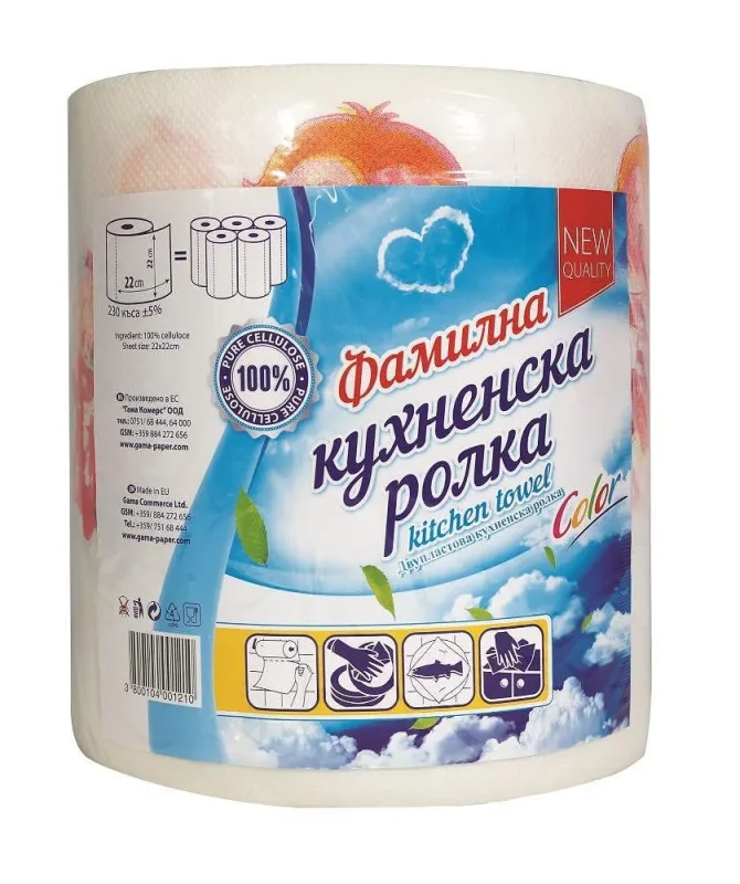 Кухненска ролка GAMA Фамилна печат 2 пл 1 бр - GAMA