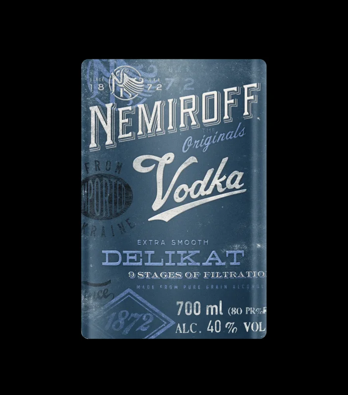 Водка NEMIROFF DELIKAT с 9 етапа на филтриране 40% алк. 700 мл - NEMIROFF