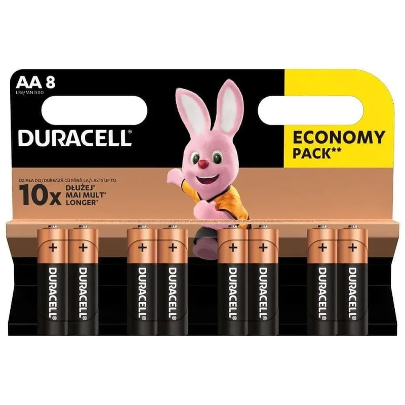 Батерии DURACELL AA 8 бр - DURACELL