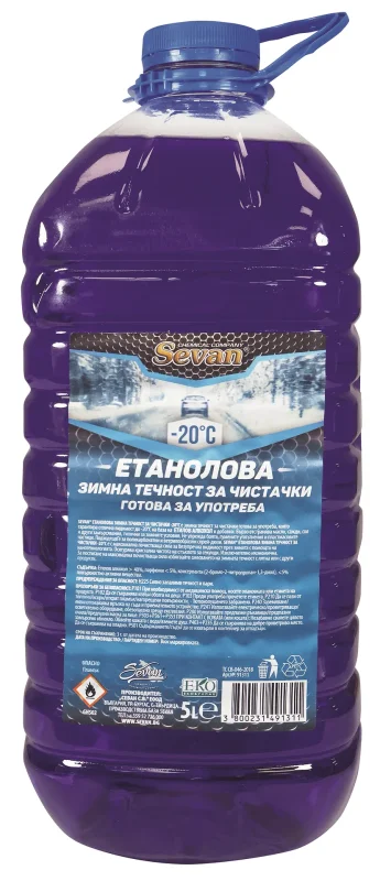 Зимна течност готова SEVAN етанол -20°С 5 л - SEVAN
