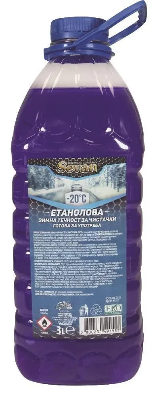 Зимна течност готова SEVAN етанол -20°С 3 л - SEVAN