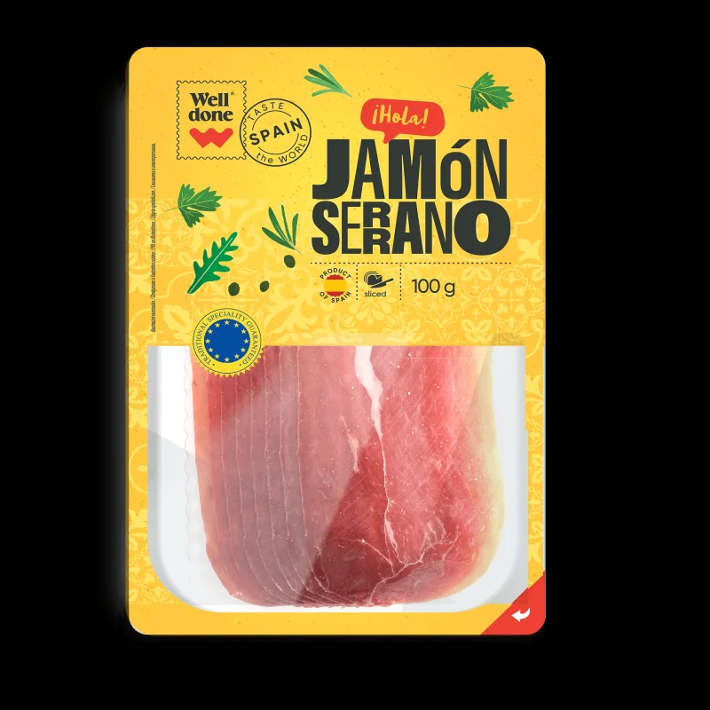 Jamon Serrano WELL DONE слайс 100 г - WELL DONE