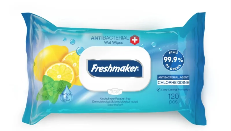 Мокри кърпи FRESHMAKER JUMBO 120 бр.
