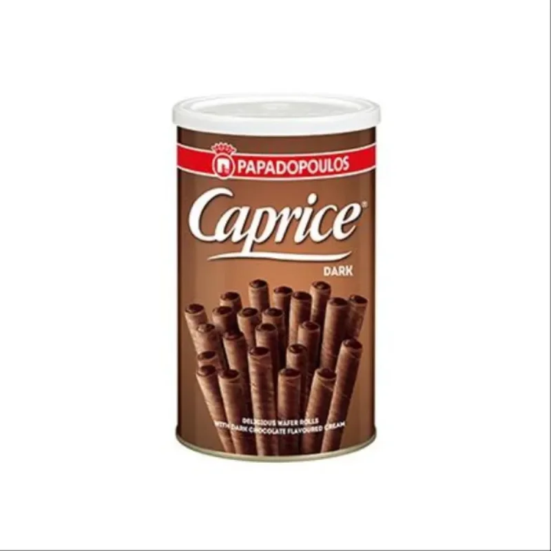 Пурички CAPRICE черен шоколад 115 гр. - Papadopoulos