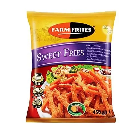 Замразени сладки картофи FARM FRITES 450 гр. - FARM FRITES