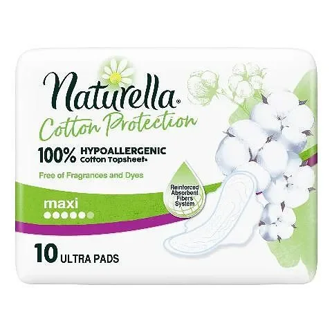 Дамски превръзки NATURELLA Cotton Maxi 10 бр. - NATURELLA