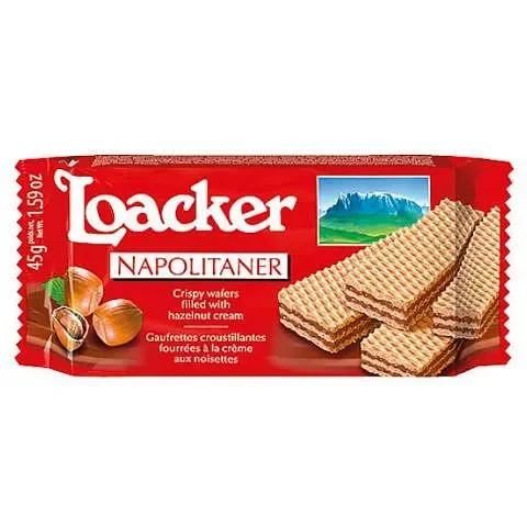 Вафли LOACKER nepolitaner 45 гр. - LOACKER