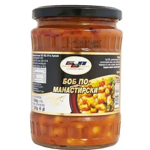 Боб ББП по манастирски 540 г - ББП