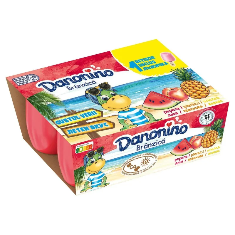 DANONINO диня, праскова, ананас 6х50 гр. - DANONINO
