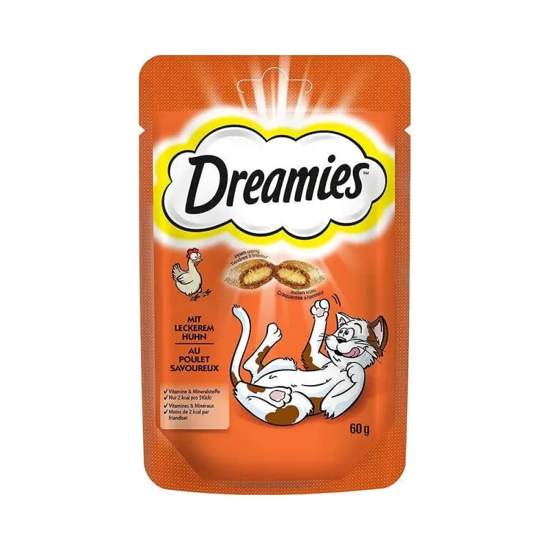 Лакомство за котки DREAMIES с пиле 60 г - DREAMIES