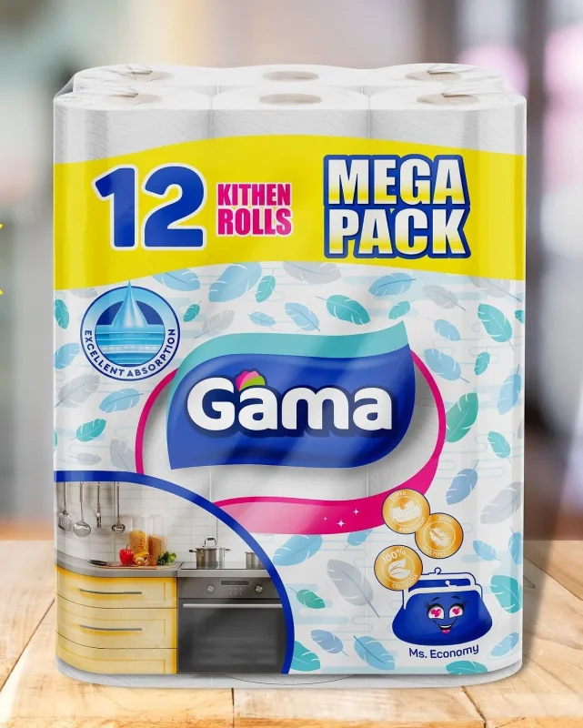 Кухненска ролка GAMA Mega Pack 3 пл. 12 бр. - GAMA