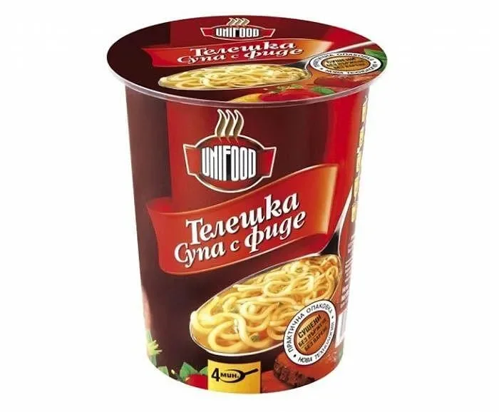 Супа UNIFOOD телешка с фиде 60 гр. чаша