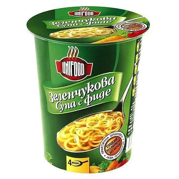 Супа UNIFOOD зеленчукова с фиде 60 гр. чаша