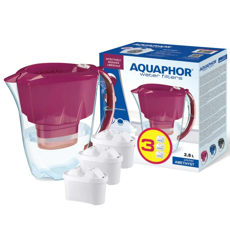 Кана AQUAPHOR Amethyst B25 2.8 л., 3 филтър - AQUAPHOR