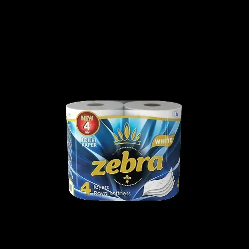 Тоалетна хартия ZEBRA White 4 пл. 4 бр. - ZEBRA