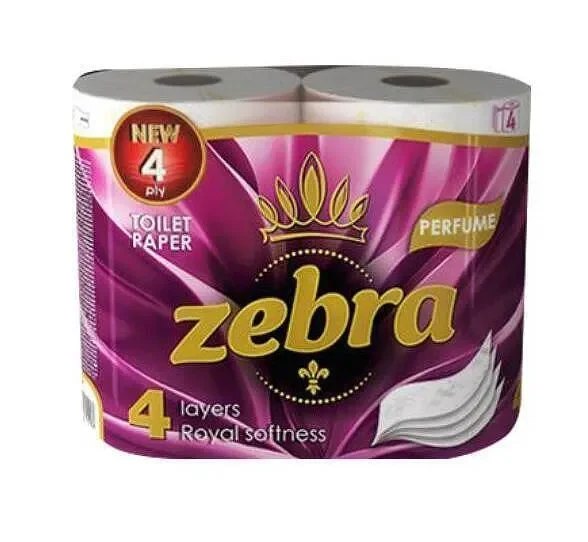 Тоалетна хартия ZEBRA Perfume 4 пл. 4 бр. - ZEBRA