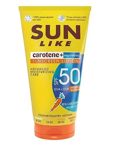 Слънцeзащитен лосион SUN LIKE хидратиращ SPF50 125 мл. - SUN LIKE