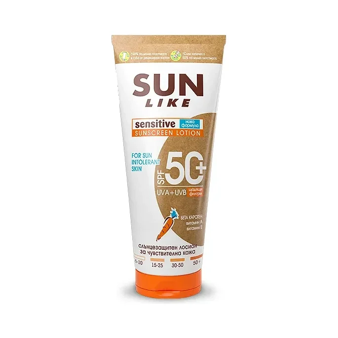 Слънцезащитен лосион SUN LIKE Sensitive SPF 50+, 200 мл.