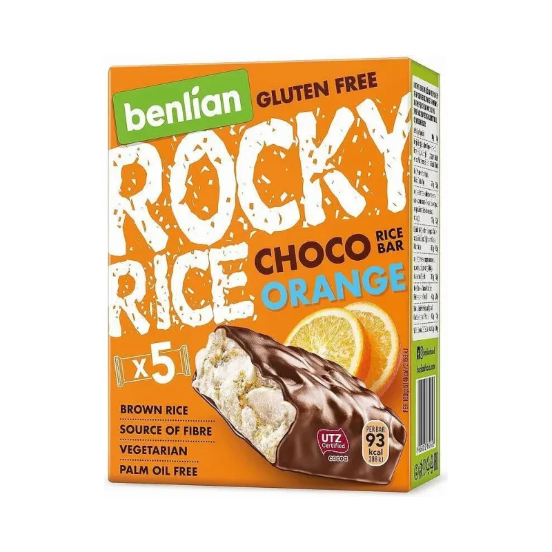 Оризов снакс BENLIAN RockyRice портокал 90 гр. - BENLIAN