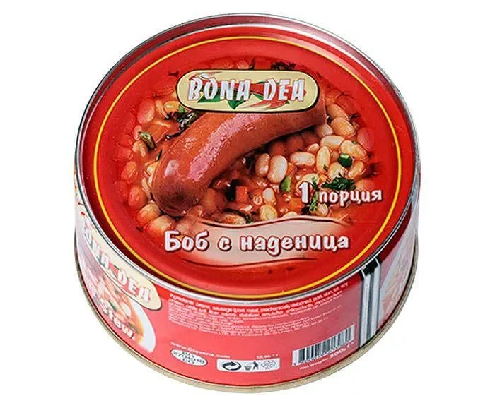 Наденица BONA DEA с боб 300 гр. - BONA DEA