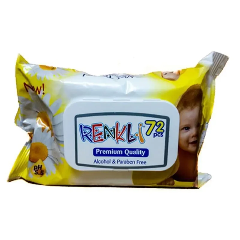 Мокри кърпи RENKLI Kids 72 бр.