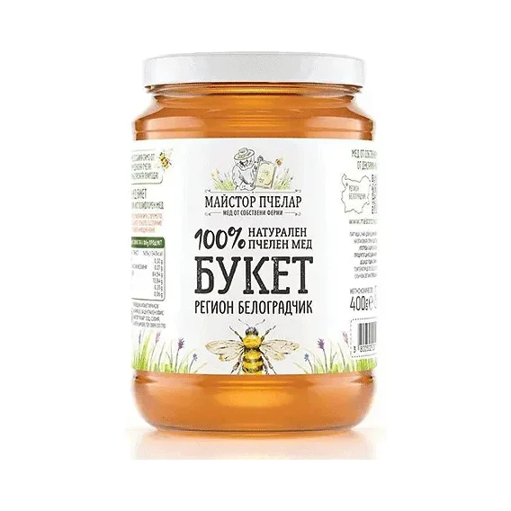 Мед МАЙСТОР ПЧЕЛАР букет 400 гр.