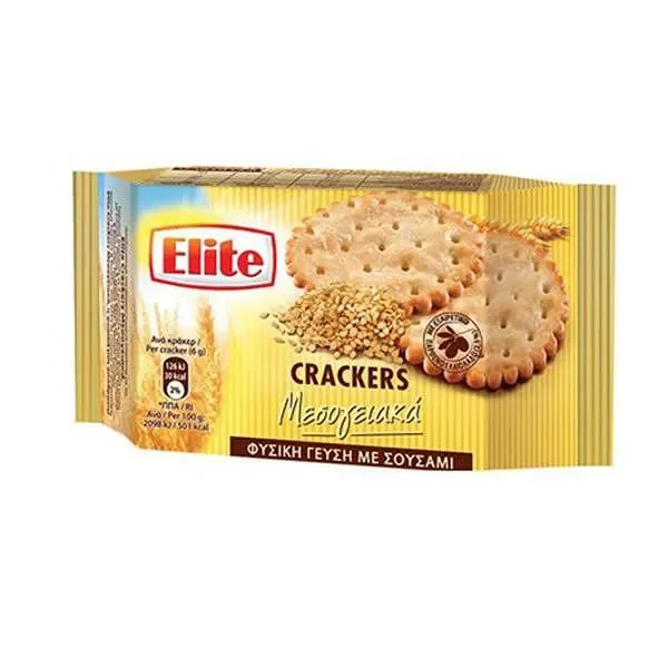 Крекери ELITE сол и сусам 105 гр.