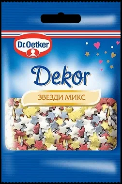 Захарни звезди DR OETKER микс 10 гр.